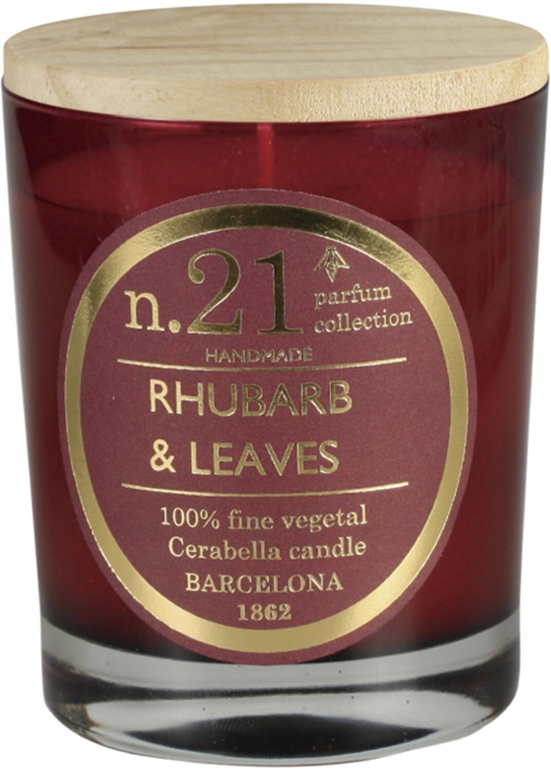 Duftkerze Nr. 21 Rhabarber & Leaves (180 g)