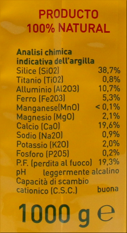 Grüne getrocknete Tonerde (1 kg)