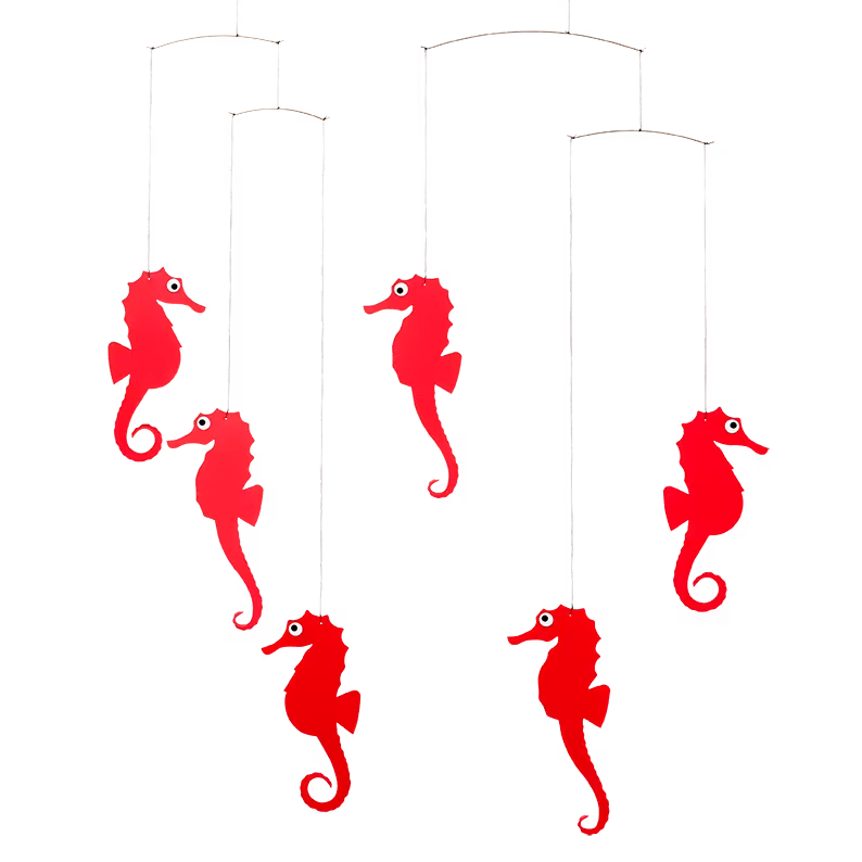 Mobile Seepferdchen (rot)