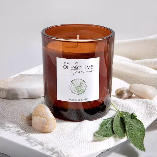 Duftkerze Amber & Sage (250 g)