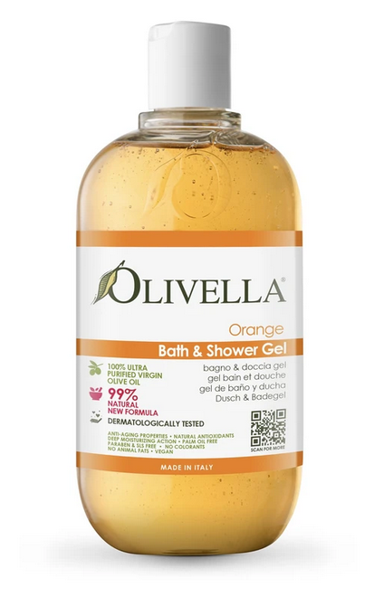 Oliven Bade- und Duschgel (500 ml) - Orange
