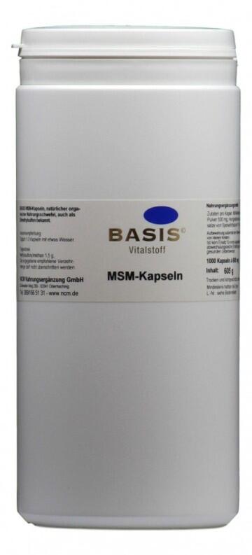 MSM-Kapseln Antioxidant - 1.000 Kapseln