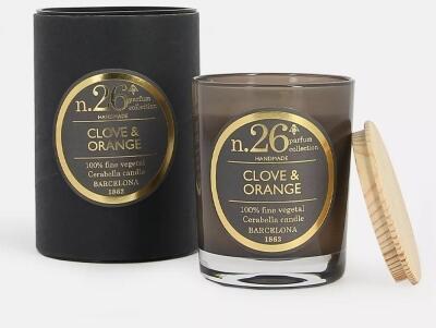 Duftkerze Nelke & Orange mit Schachtel