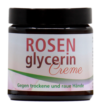 Rosenglycerin-Handcreme gegen raue Hände (100 ml)