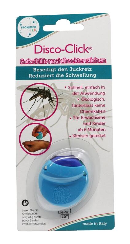 Disc-o-click bei Mücken- und Insektenstichen