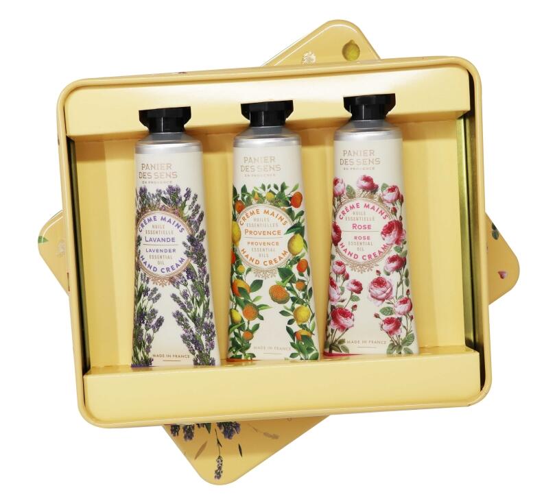 3er Set Handcreme in Metallbox (3 x 30 ml)